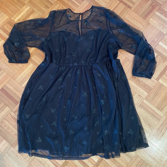 Torrid Disney Mickey Mesh Glitter Dress - Picture 4 of 7